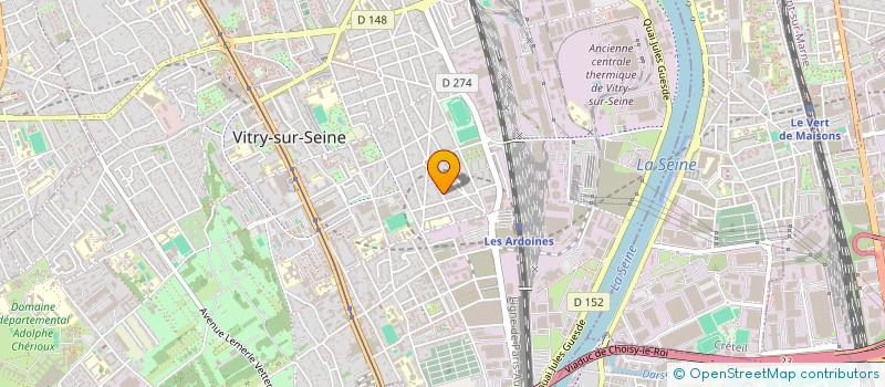 localisation de l'entreprise GASPAR à VITRY-SUR-SEINE