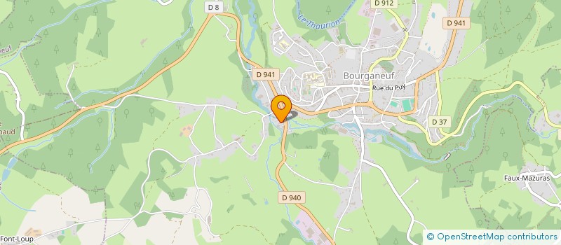 localisation de l'entreprise GASPAR à BOURGANEUF