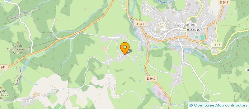 localisation de l'entreprise GASPAR ET FILS à BOURGANEUF