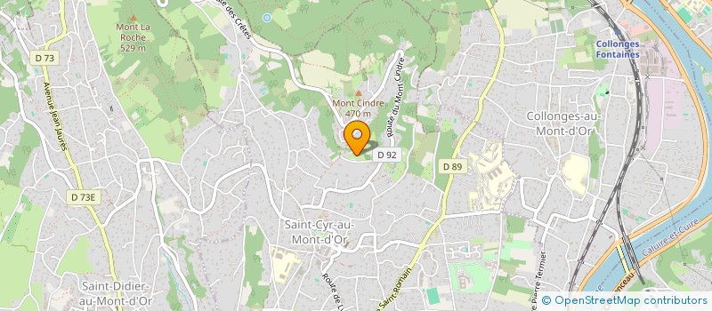 localisation de l'entreprise GASPARD  SAINT-CYR-AU-MONT-D'OR