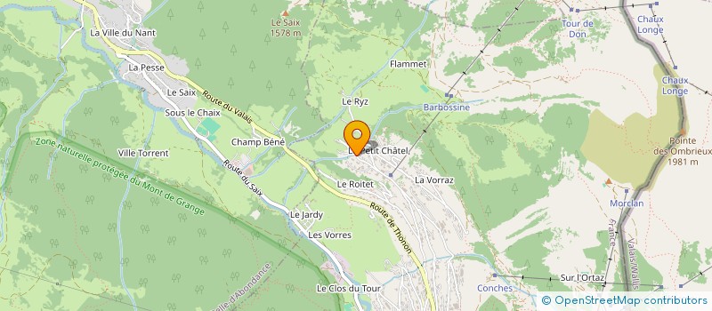 localisation de l'entreprise GASPARD à CHATEL