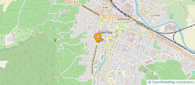 localisation de l'entreprise GASPARD  EPERNAY