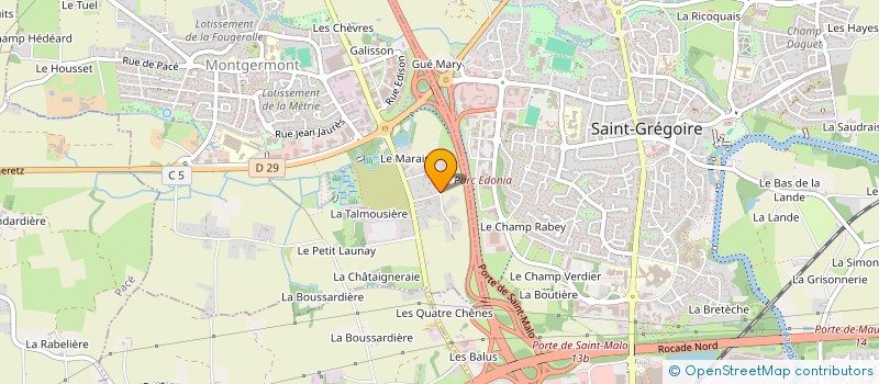 localisation de l'entreprise GASPARD  MONTGERMONT