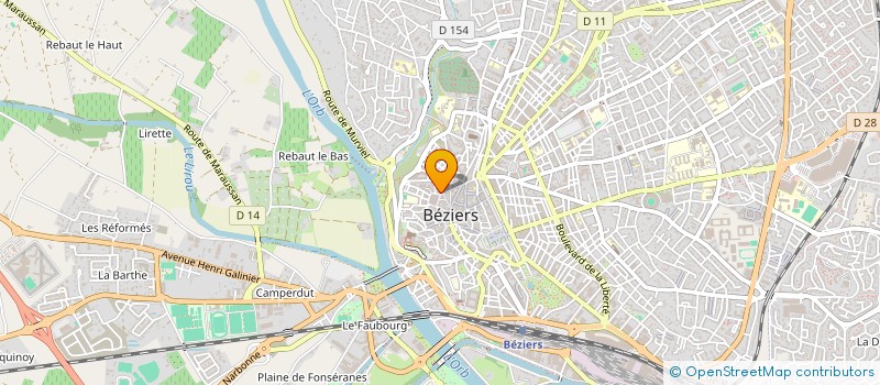 localisation de l'entreprise GASPARD ET CAPUCINE à BEZIERS