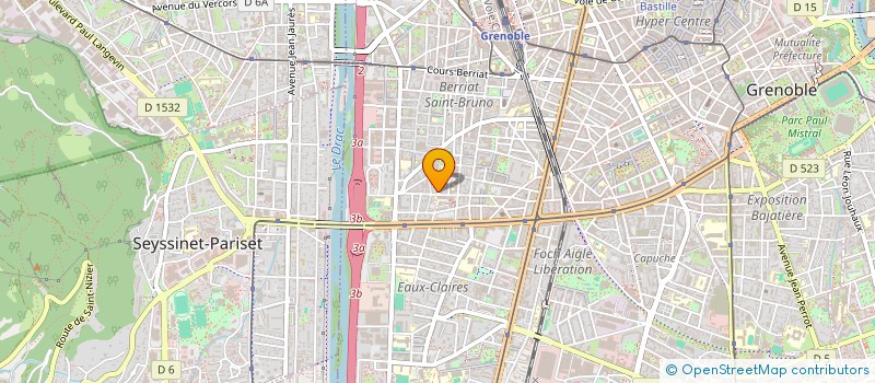 localisation de l'entreprise GASPARD ET INES LMNP  GRENOBLE