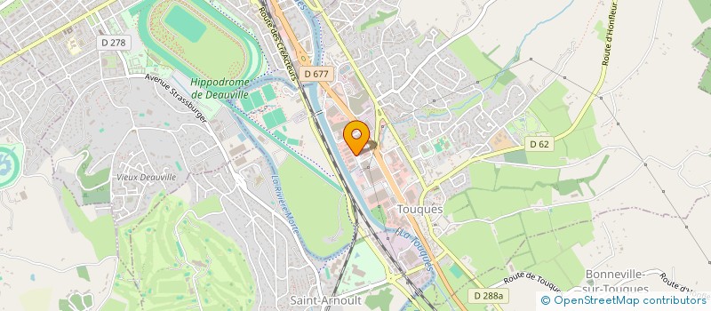 localisation de l'entreprise GASPARD S.A.R.L.  TOUQUES