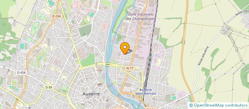 localisation de l'entreprise GASPARD ST GERMAIN  AUXERRE