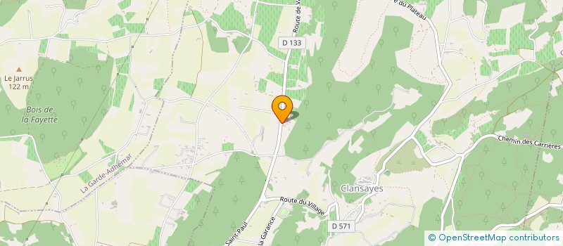 localisation de l'entreprise GASPARDON  CLANSAYES