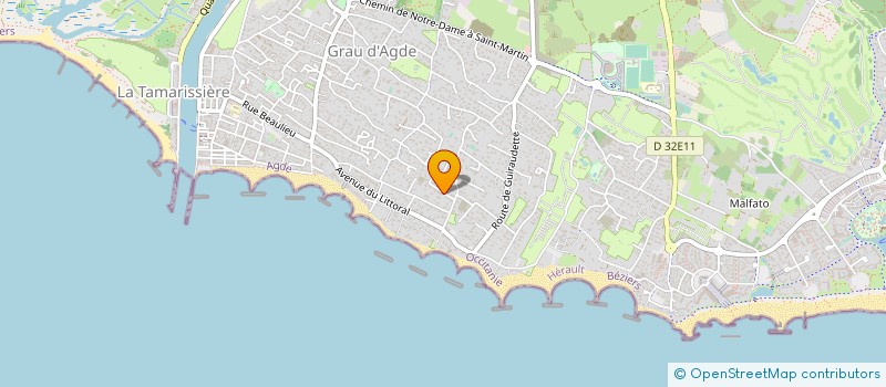 localisation de l'entreprise GASPARINI  AGDE