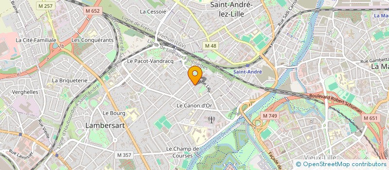 localisation de l'entreprise GASPAROU à LAMBERSART