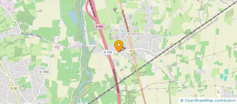 localisation de l'entreprise GASPARRI FRERES ET COMPAGNIE  LES CHERES