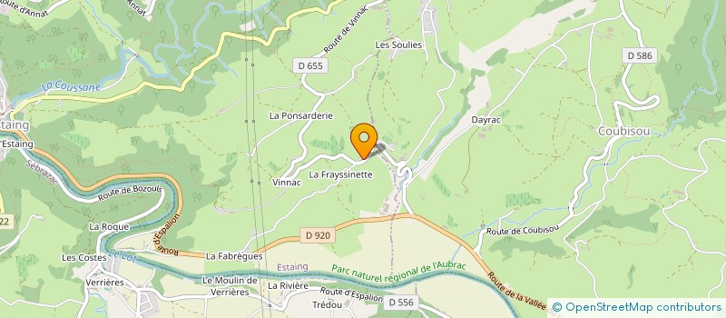 localisation de l'entreprise GASQ  ESTAING