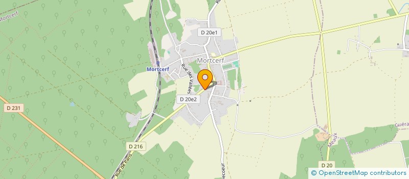 localisation de l'entreprise GASQ & FILS.  MORTCERF