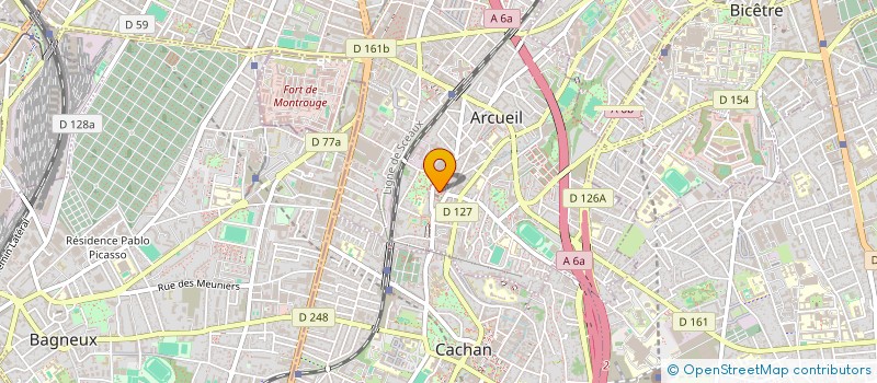 localisation de l'entreprise GASS' à ARCUEIL