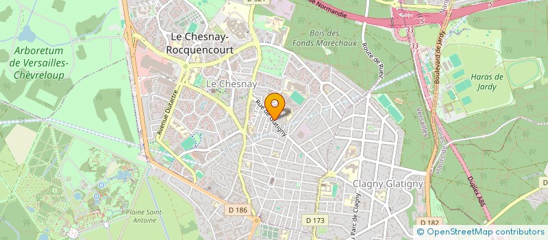 localisation de l'entreprise GASSEM  LE CHESNAY-ROCQUENCOURT