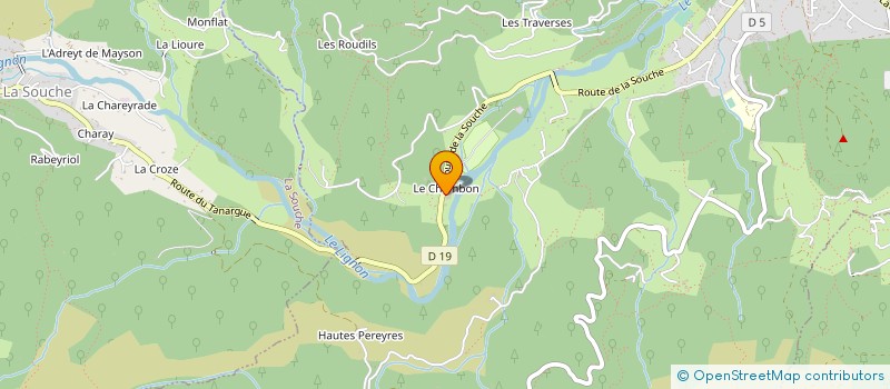 localisation de l'entreprise GASSEND à LALEVADE D'ARDECHE