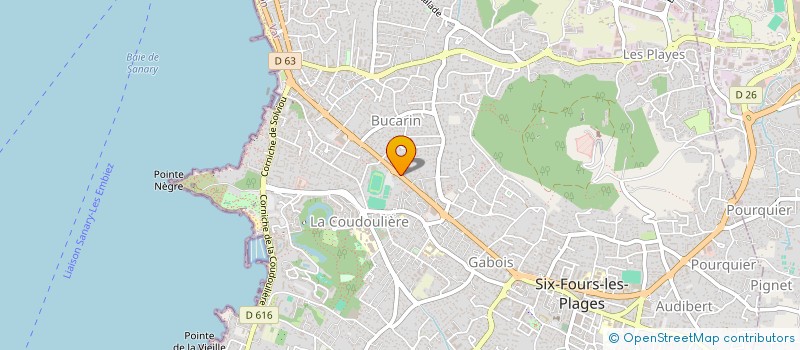 localisation de l'entreprise GASSEND IMMOBILIER à SIX-FOURS-LES-PLAGES