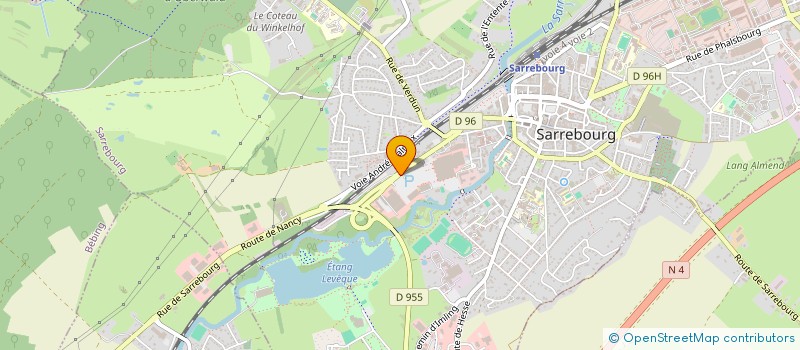 localisation de l'entreprise GASSER à SARREBOURG