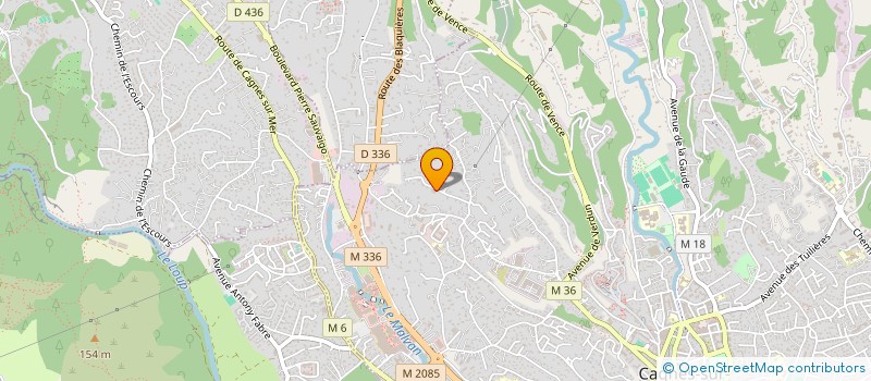 localisation de l'entreprise GASSET à CAGNES-SUR-MER