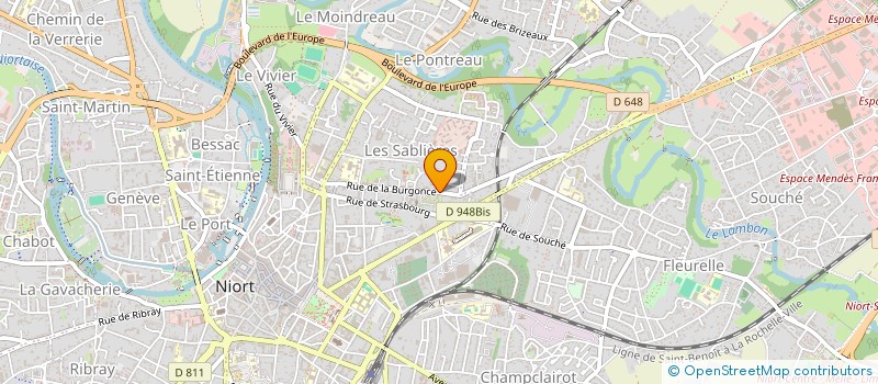 localisation de l'entreprise GASSY à NIORT