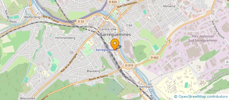 localisation de l'entreprise GASSY ARCHITECTURE à SARREGUEMINES