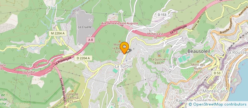 localisation de l'entreprise GASTAL à LA TURBIE