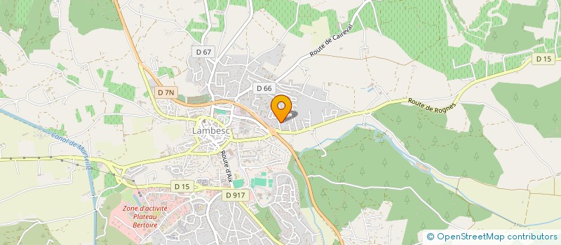 localisation de l'entreprise GASTALDI à LAMBESC