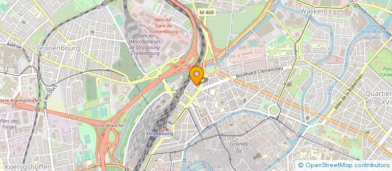 localisation de l'entreprise GASTALDI à STRASBOURG