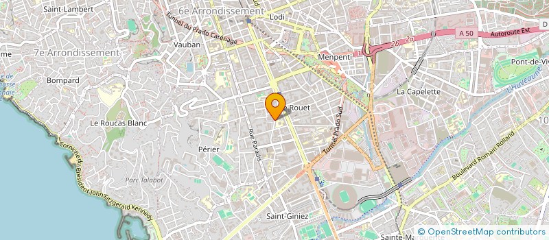 localisation de l'entreprise GASTALDI - JALAGUIER à MARSEILLE