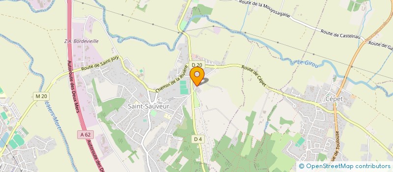 localisation de l'entreprise GASTAUD DAVID  SAINT-SAUVEUR