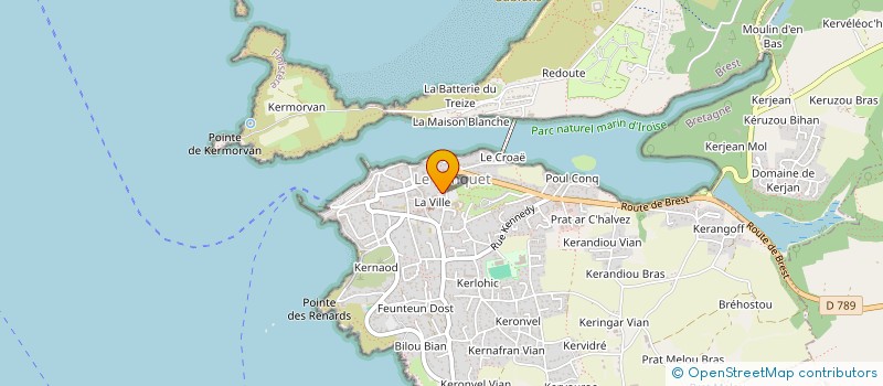 localisation de l'entreprise GASTE21  LE CONQUET