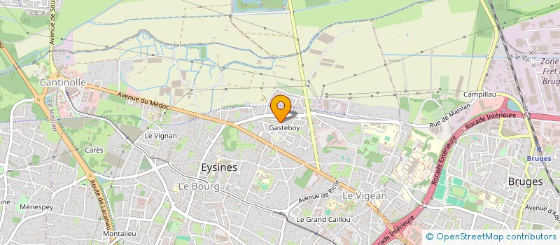 localisation de l'entreprise GASTEBOY  EYSINES