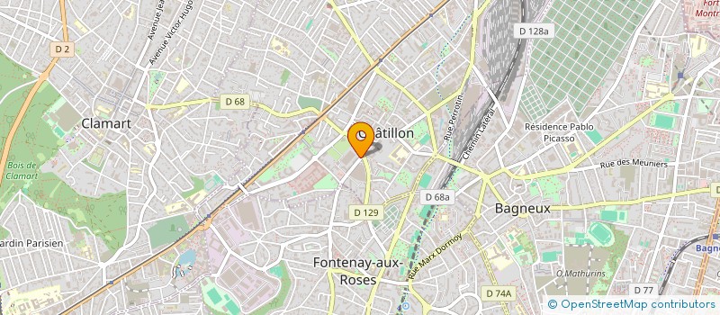 localisation de l'entreprise GASTEK  CHATILLON