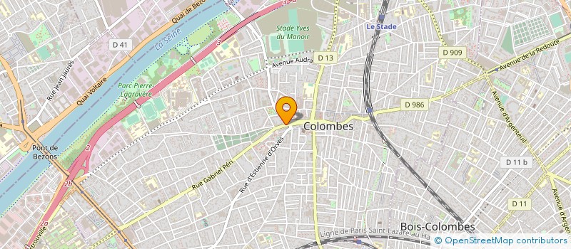 localisation de l'entreprise GASTEL COMMUNICATION à COLOMBES