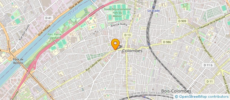 localisation de l'entreprise GASTEL COMMUNICATION à COLOMBES