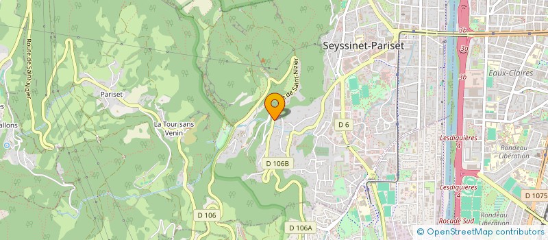 localisation de l'entreprise GASTER SARL à SEYSSINET-PARISET
