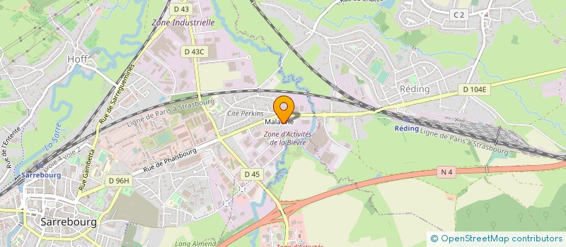 localisation de l'entreprise GASTHALTER ENGLER à SARREBOURG