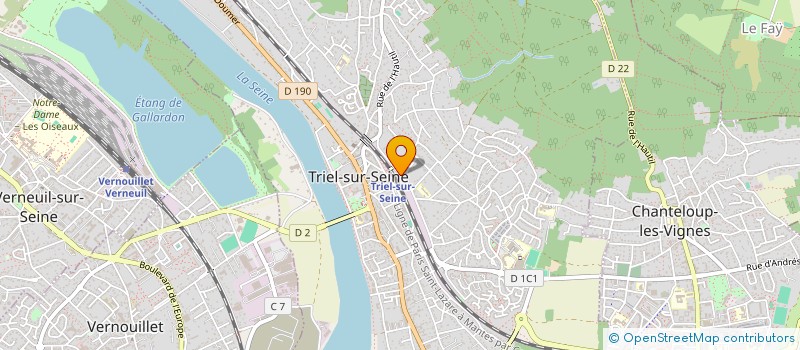 localisation de l'entreprise GASTHEVA REAL ESTATE  TRIEL-SUR-SEINE