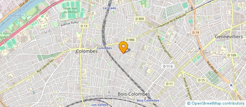 localisation de l'entreprise GASTINE à COLOMBES