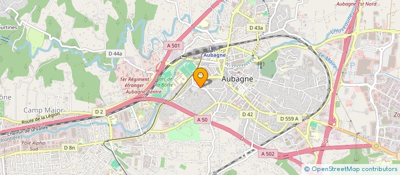 localisation de l'entreprise GASTINE CADENEL à AUBAGNE