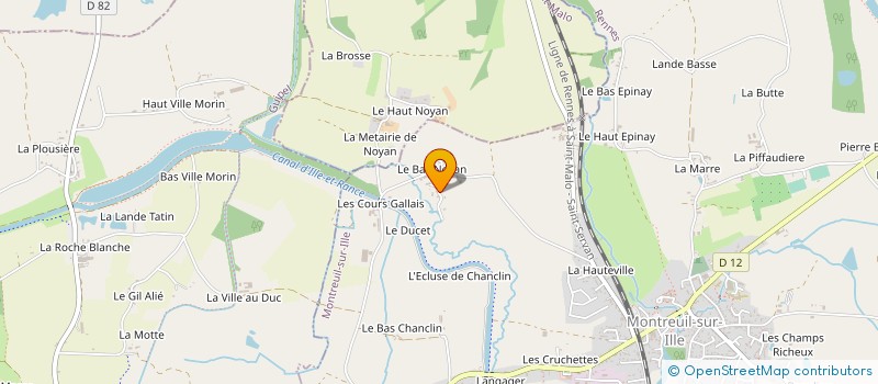 localisation de l'entreprise GASTINEAU  MONTREUIL-SUR-ILLE