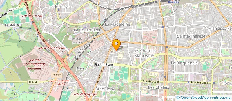 localisation de l'entreprise GASTINEAU  RENNES