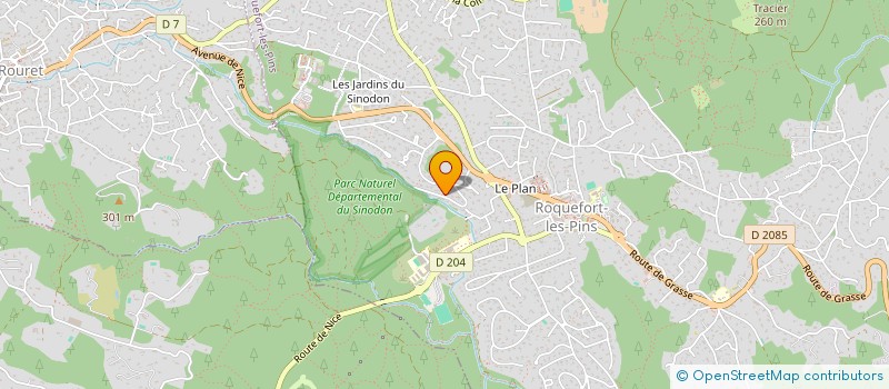 localisation de l'entreprise GASTINEAU à ROQUEFORT-LES-PINS