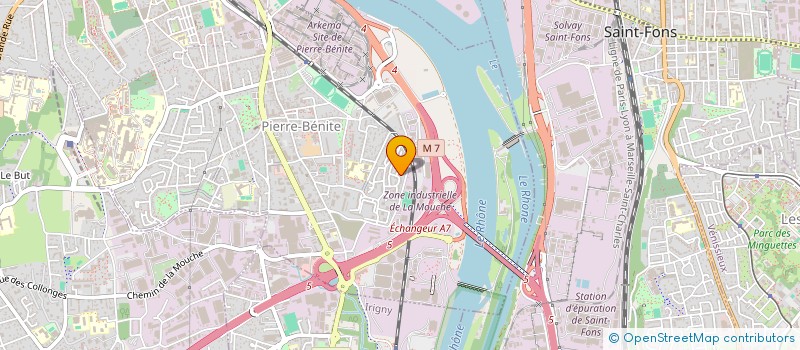 localisation de l'entreprise GASTINEAU DOUAR  OULLINS-PIERRE-BENITE