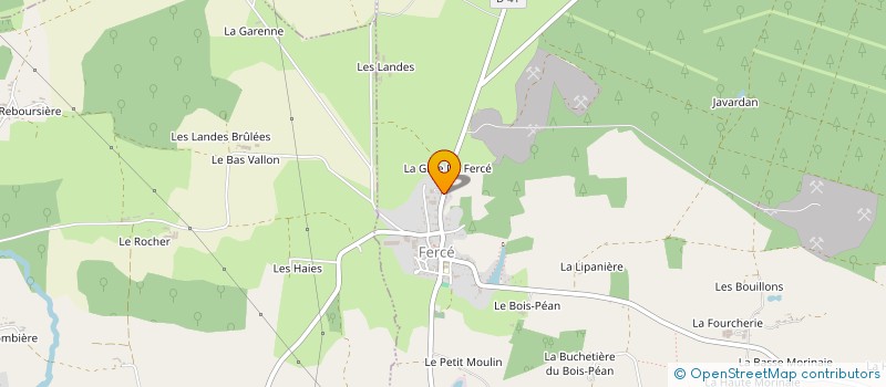 localisation de l'entreprise GASTINEAU MACONNERIE  FERCE