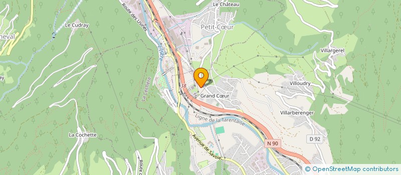 localisation de l'entreprise GASTINI  GRAND-AIGUEBLANCHE