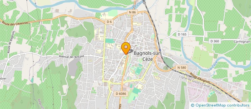 localisation de l'entreprise GASTON  BAGNOLS-SUR-CEZE