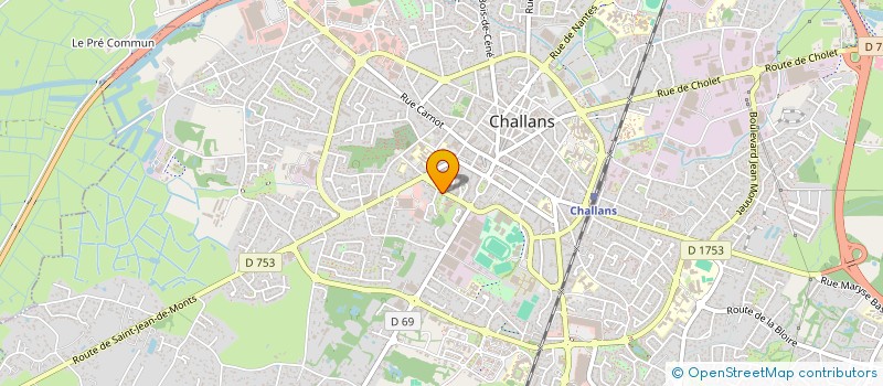 localisation de l'entreprise GASTON CHAISSAC à CHALLANS
