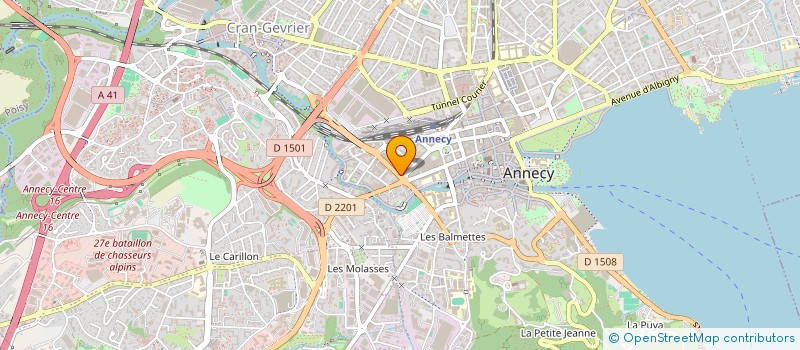 localisation de l'entreprise GASTON CORPORATION à ANNECY