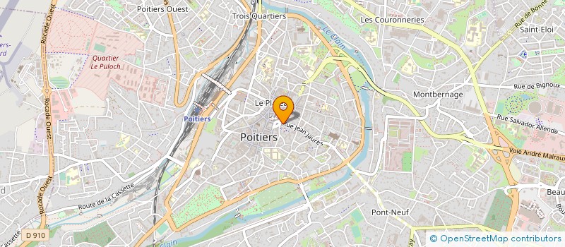 localisation de l'entreprise GASTON - DUBIN SAUVETRE - DE LA ROCCA  POITIERS